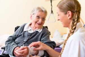 Home care assistance can help aging seniors when they injure themselves.
