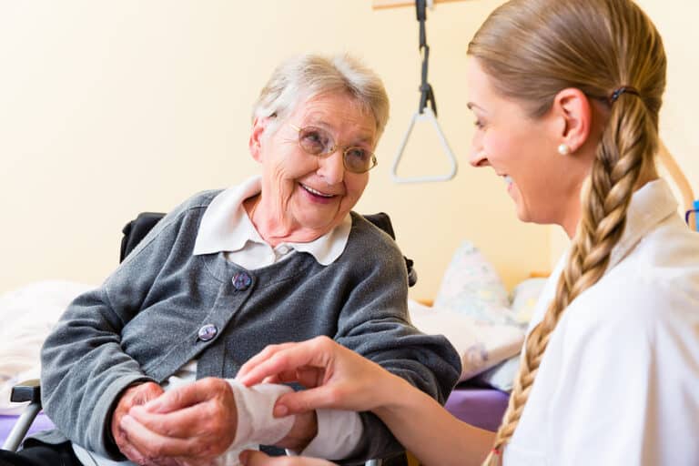 Home care assistance can help aging seniors when they injure themselves.