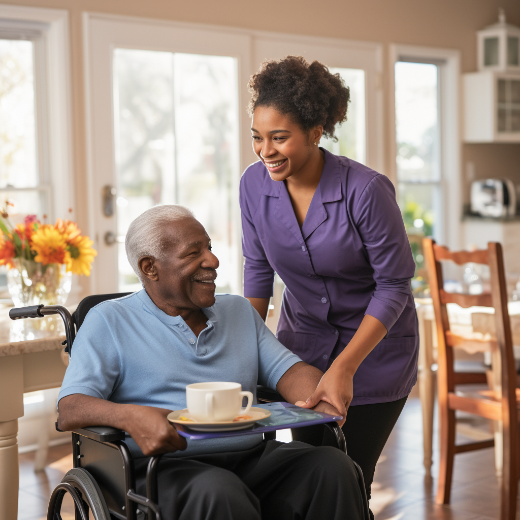 Elder care providers help seniors age in place in comfort and safety.